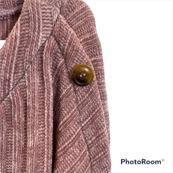 BY Design Dusty Rose Sweater with Buttons Down Sleeves Size 2X - Picture 3 of 12